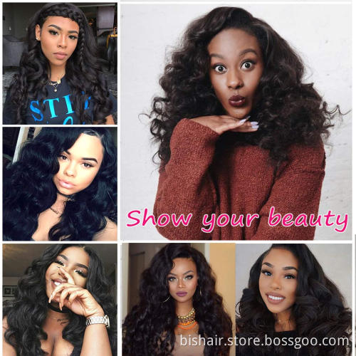 9A Brazilian hair bundle body wave bundle unprocessed 100% human hair wave double weft 3 bundles woven natural black wholesale